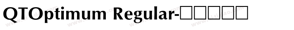 QTOptimum Regular字体转换